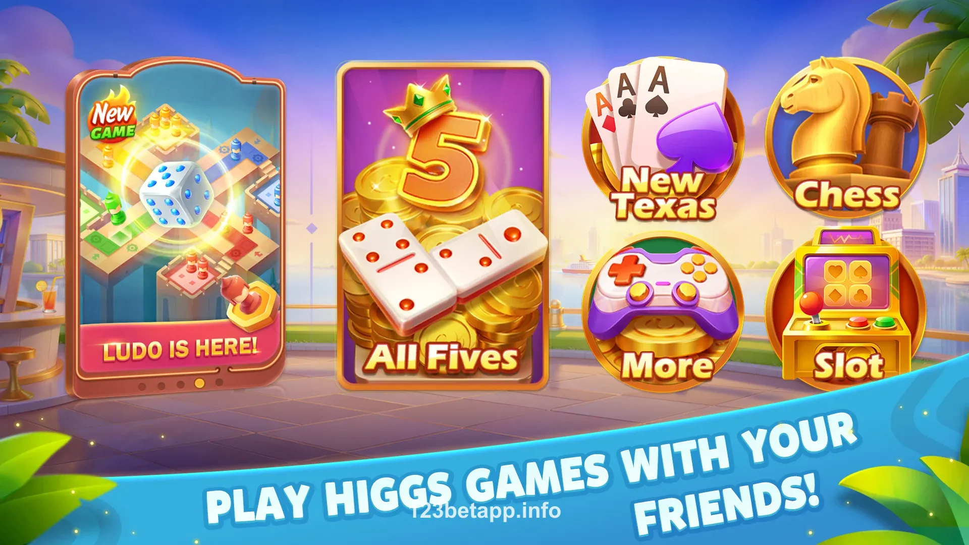 Giao diện chính của ứng dụng 123bet
