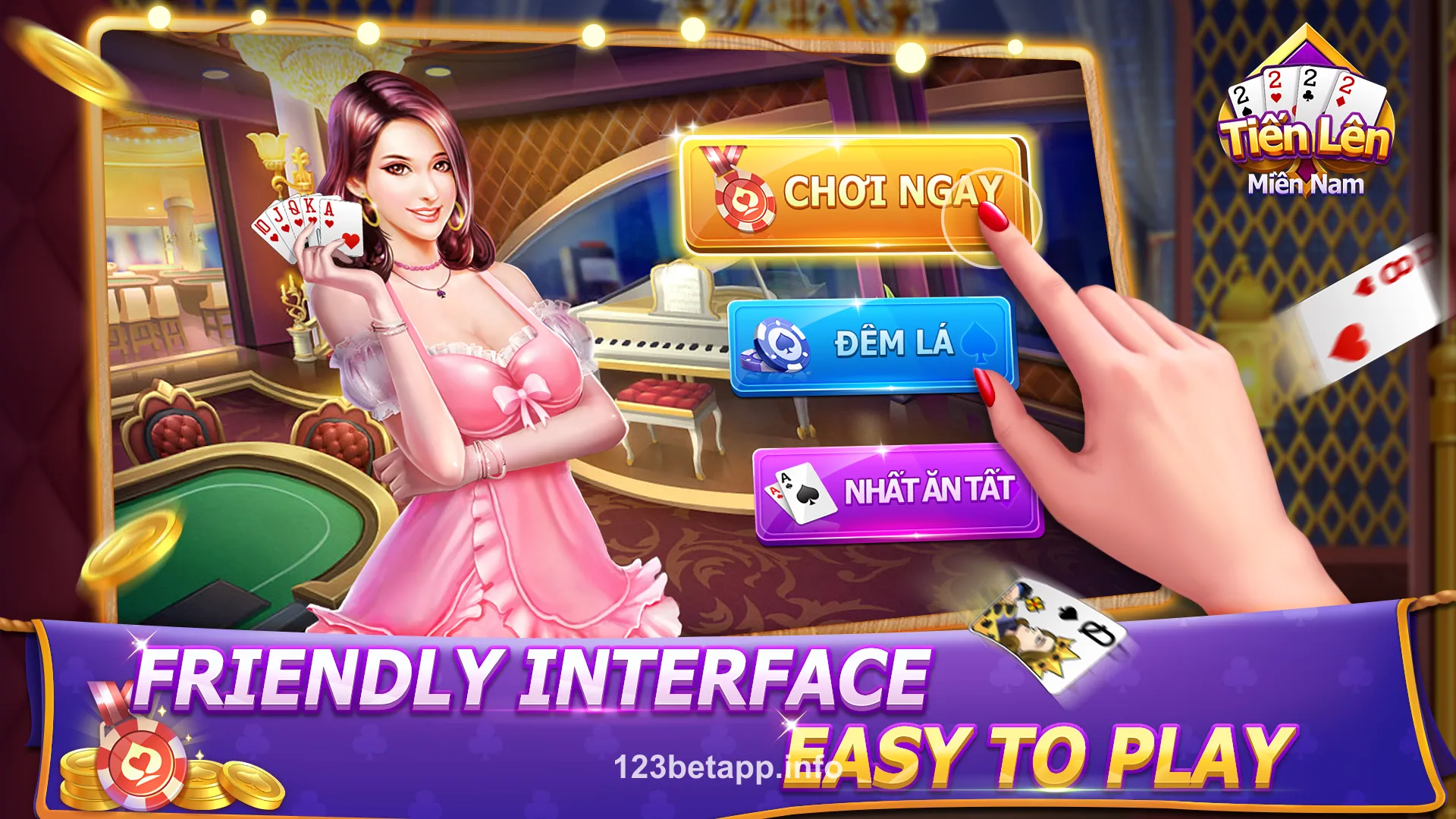 Màn hình trò chơi trong 123bet app